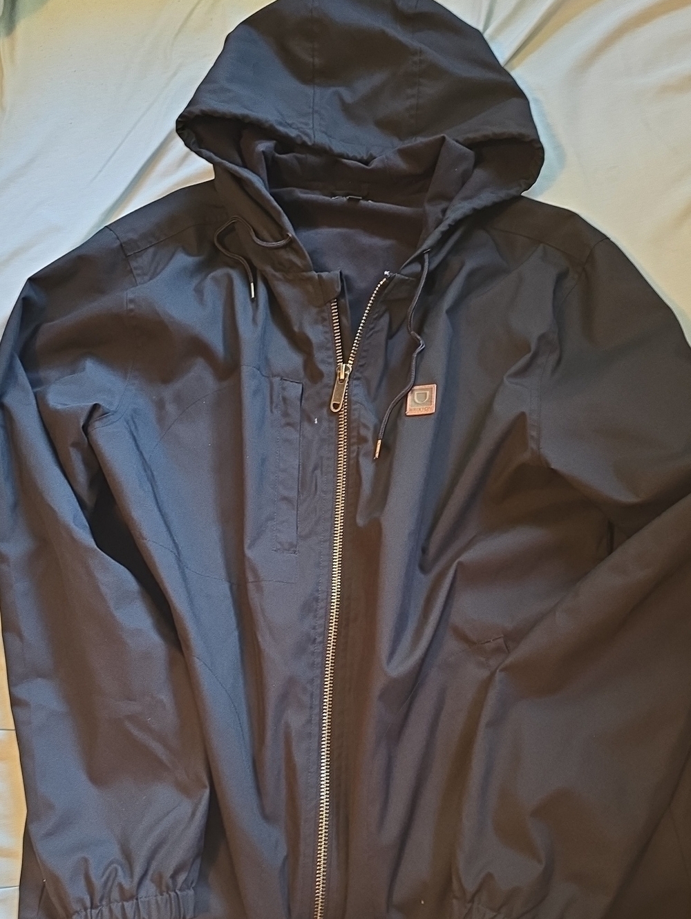 Brixton Black Hooded Windbreaker Jacket